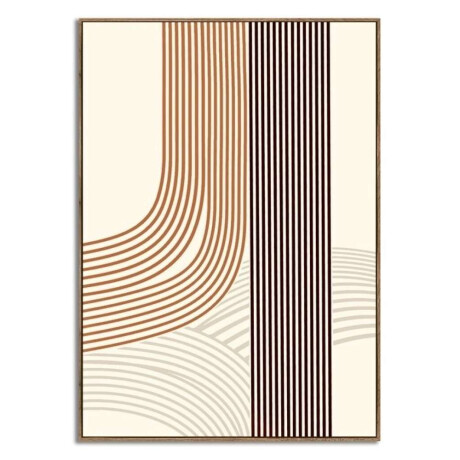 Cuadro Canvas 30X40Cm Marco Lineas 2