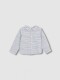 Camisa De Rayas Horizontales Gris