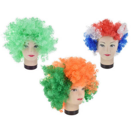 PELUCA CON RULOS PAYASO COLORES PELUCA CON RULOS PAYASO COLORES