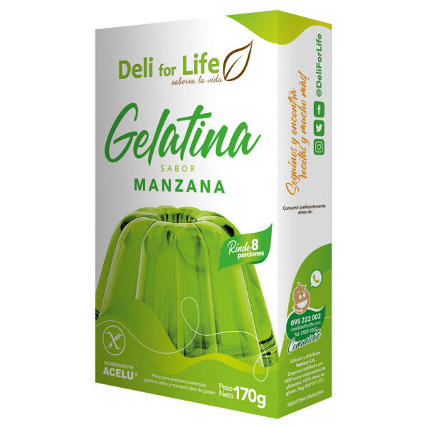 Gelatina Manzana 8 Porciones Gelatina Manzana 8 Porciones