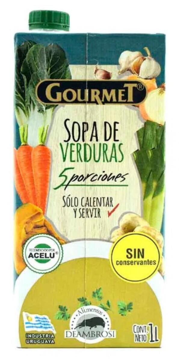 SOPA VERDURAS GOURMET 1 LT 