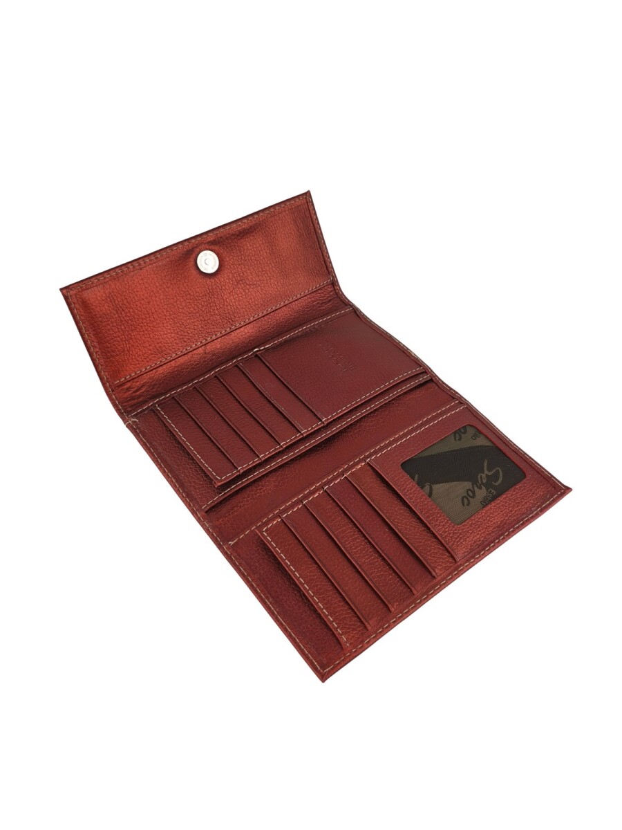 Billetera de mujer larga - Cobre 