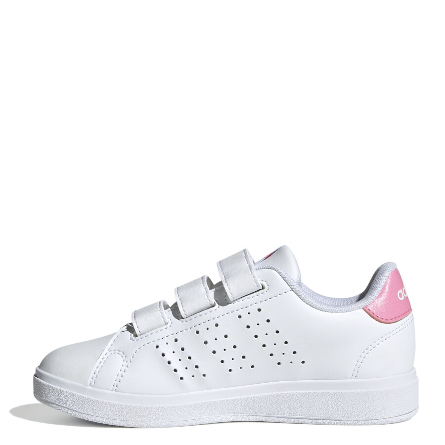 Championes Infantiles Adidas Advantage Base 2.0 Blanco - Rosa