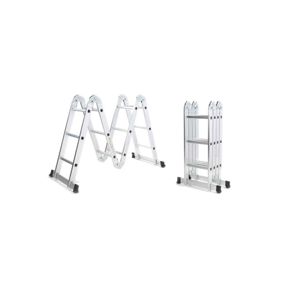 ESCALERA DE ALUMINIO CONVERTIBLE 12 ESCALONES 3,8M GOLDEX Escalera De Aluminio Convertible 12 Escalones 3,8m Goldex