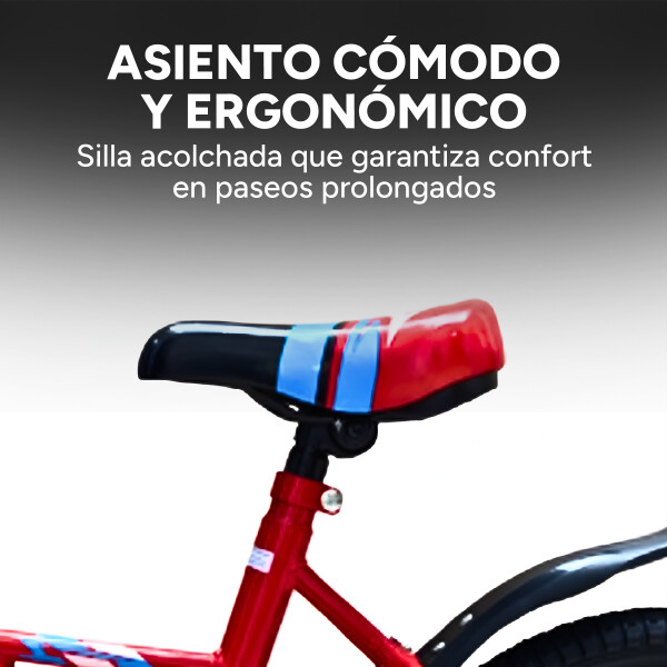 Bicicleta Infantil Doumoer R16 Canasto Parrilla Guardabarros Rojo 1