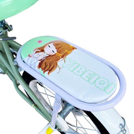 Bicicleta Paseo R16 Infantil Niña C/ Canasto y Accesorios Verde