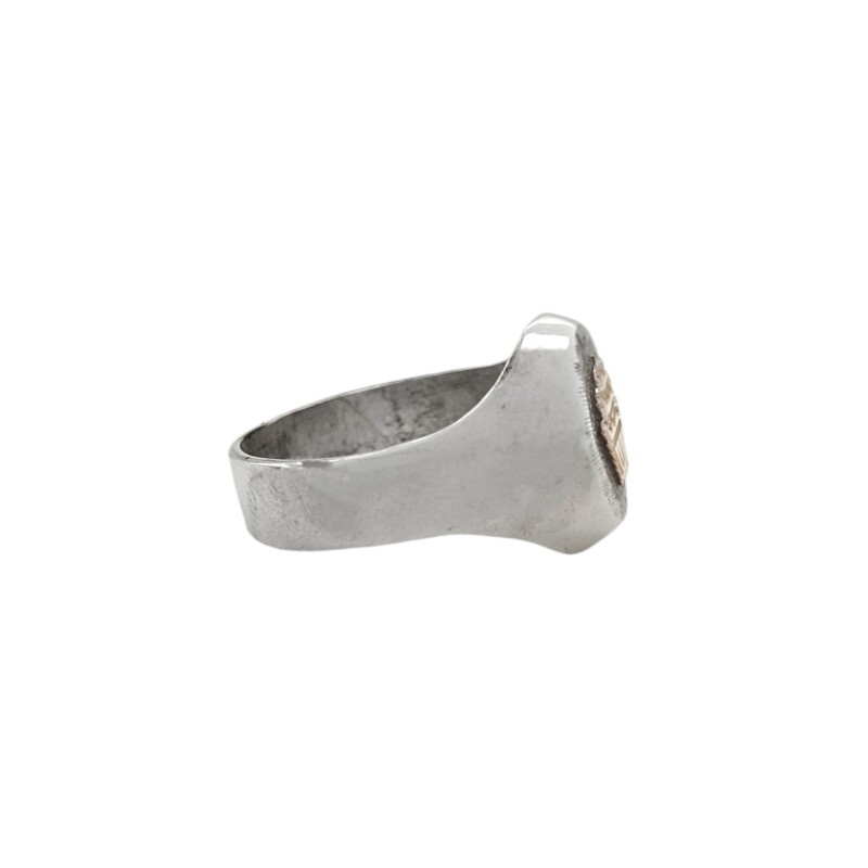 Anillo Profesión Pastelero - Plata y Oro-Sin Piedra-AP5935 sinpiedra