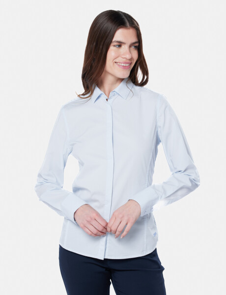 CAMISA LISA Celeste