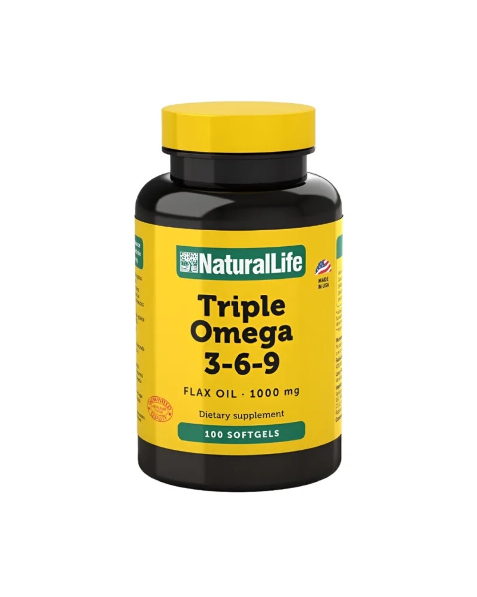 Triple Omega 3-6-9 100 caps Natural Life 