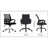 Silla Ergonómica con Respaldo Mesh Negra Silla Ergonómica con Respaldo Mesh Negra