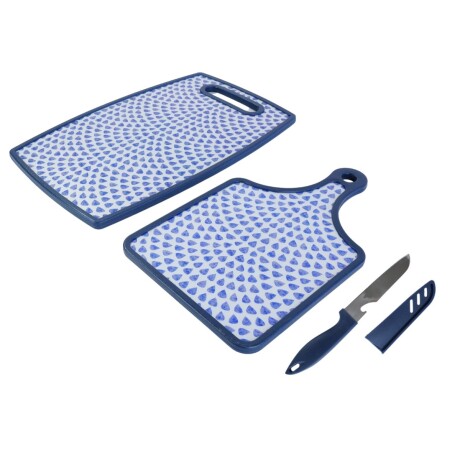 2 tablas para picar + cuchillo 2 tablas para picar + cuchillo