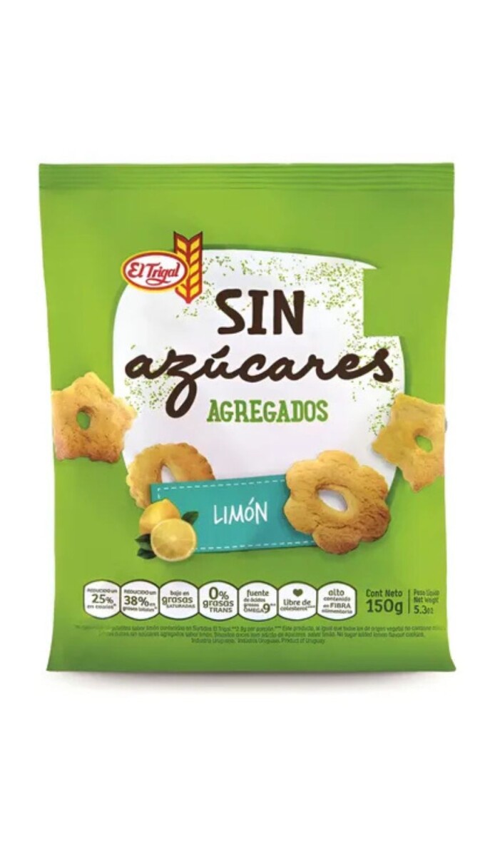 GALLETITA EL TRIGAL. SIN AZUCAR LIMON 150g 