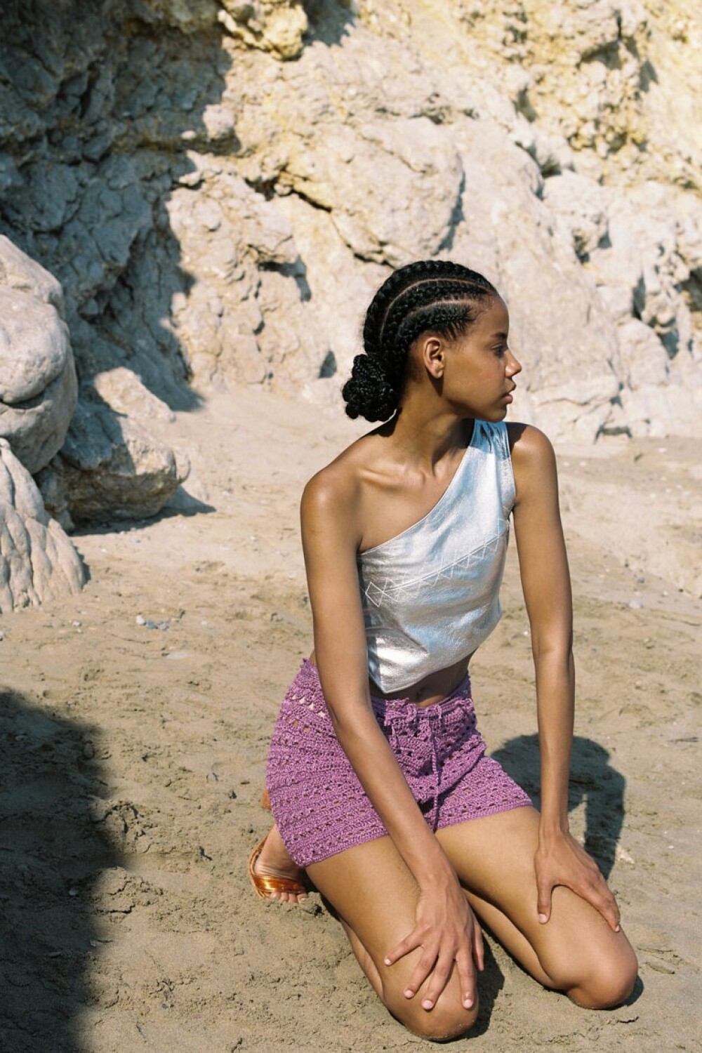 Crochet Short Violeta