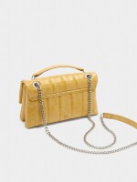 Bolso De Hombro Acolchado amarillo
