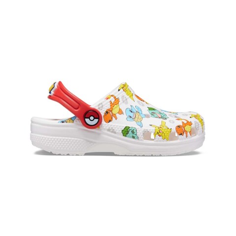 Classic Pokemon Clog K - Niños White/multi