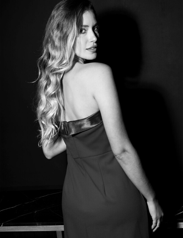 Vestido Strapless NEGRO