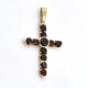 Cruz En Oro 18K Y Granates Cruz En Oro 18K Y Granates