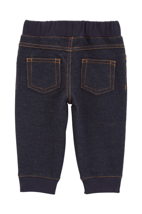 Set dos piezas, pantalón jean y body polo de algodón Sin color