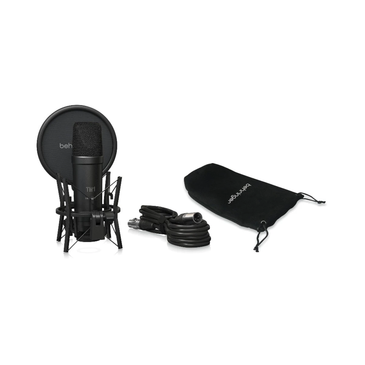 MICROFONO BEHRINGER TM1 DARK EDITION CON ANTIPOP, CABLE Y FUNDA 