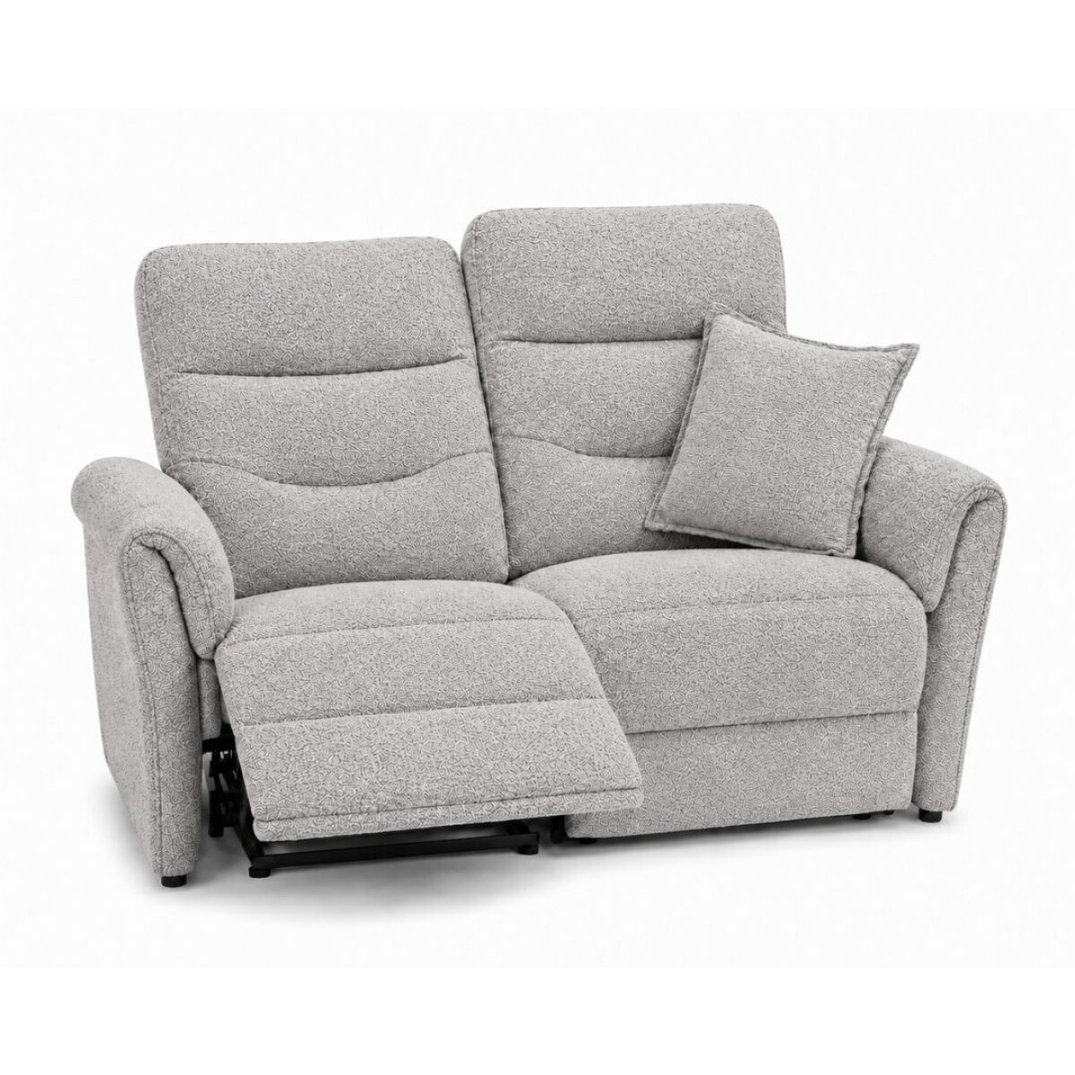 Sofá Recliner Manual 2 Cuerpo Gris 