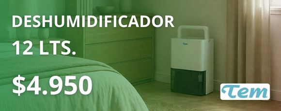 Deshumidificador TEM 12 Lts