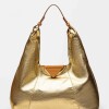 Cartera al hombro The Shopping en cuero graneado metalizado Metalizado