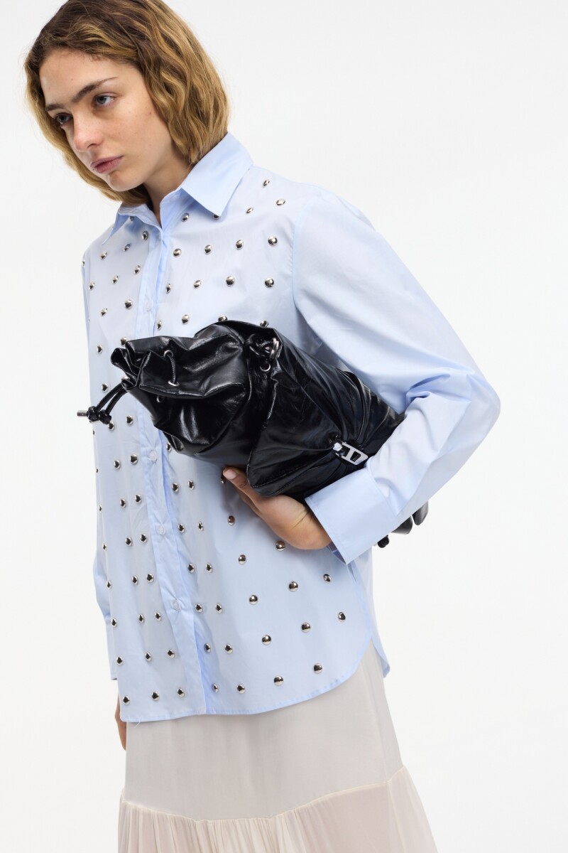 CAMISA TACHAS Celeste