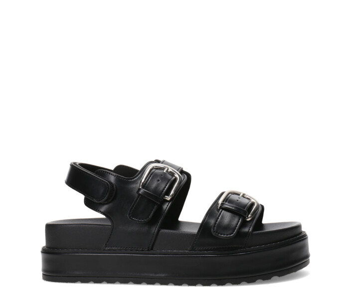 Sandalia KOW con dos tiras Black