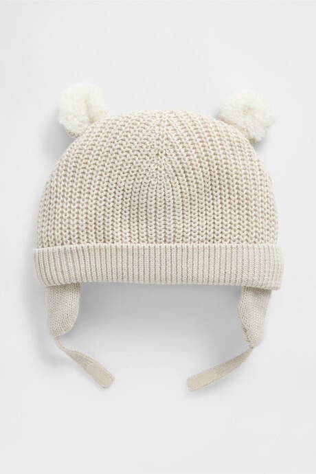 Gorro Con Corderito Bebé B2621 Oatmeal Heather