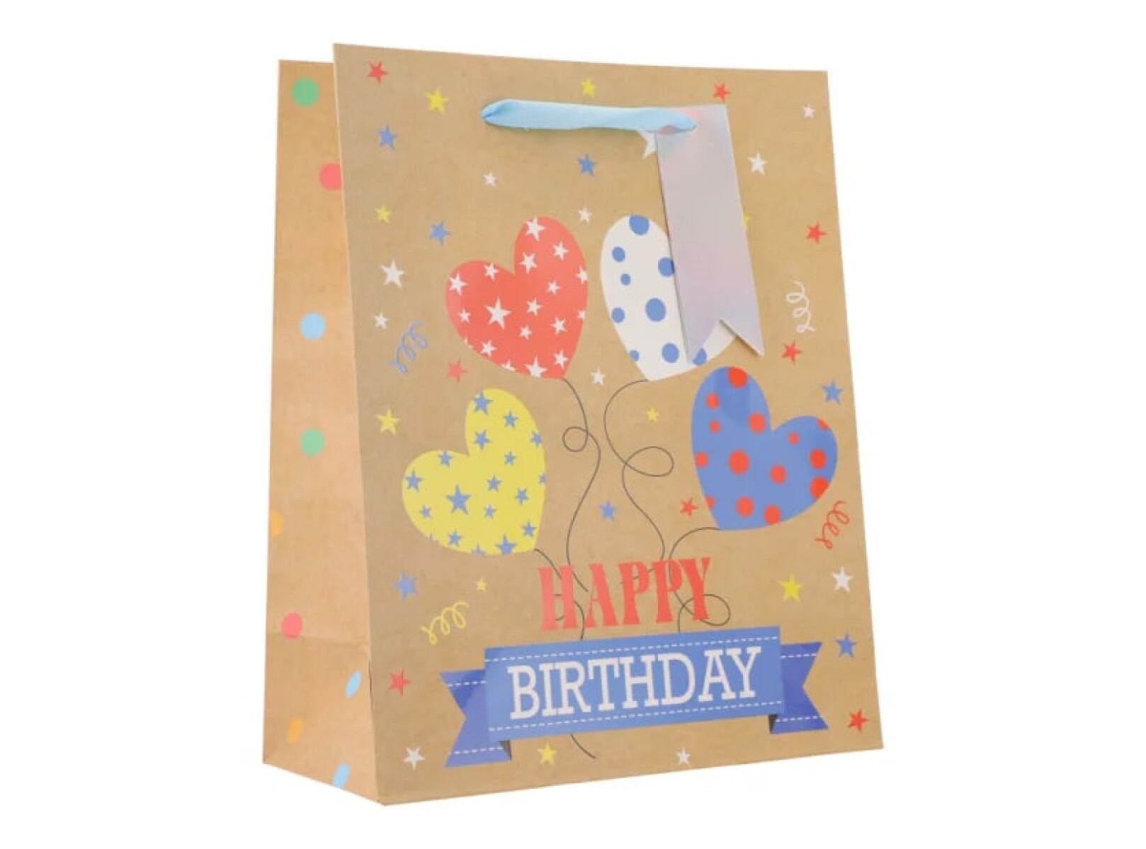 Bolsa Top Chica - Happy Birthday Globos de Corazon 