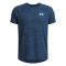 UA Tech Textured SS-ORG BLU-498
