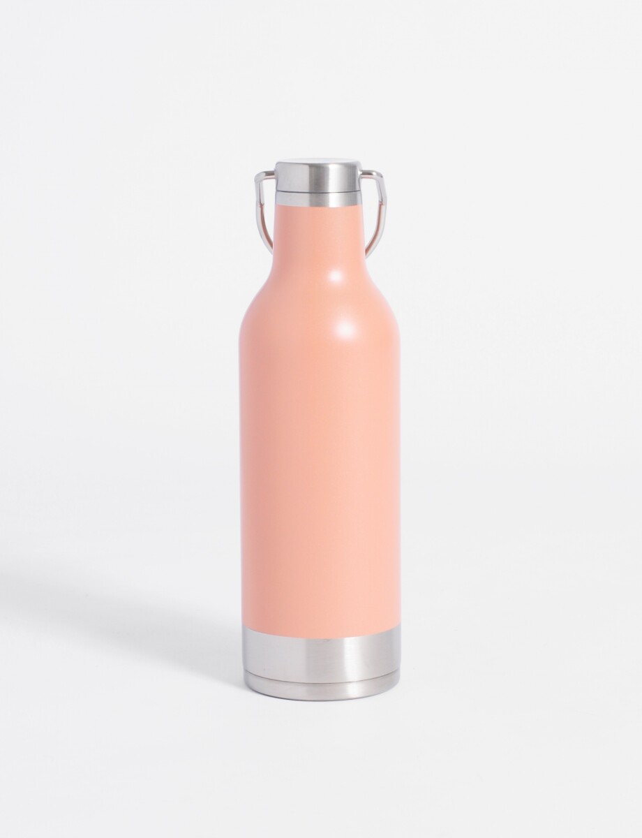 Botella termica con tapa 500 ml - rosa 