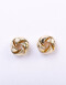 Aros Pasantes Metal Aros Con Textura - Dorado