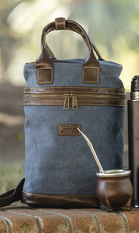 KIT MATERO NORTH STAR AZUL DENIM CON CHOCOLATE