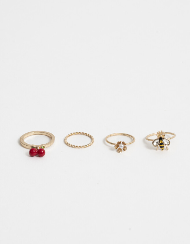 Sets Anillos Flores Sets Anillos Flores - Dorado