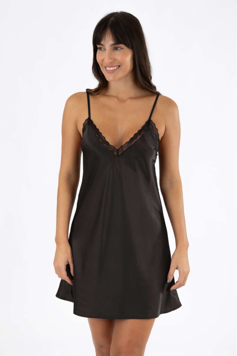 Camisón moss - Negro 