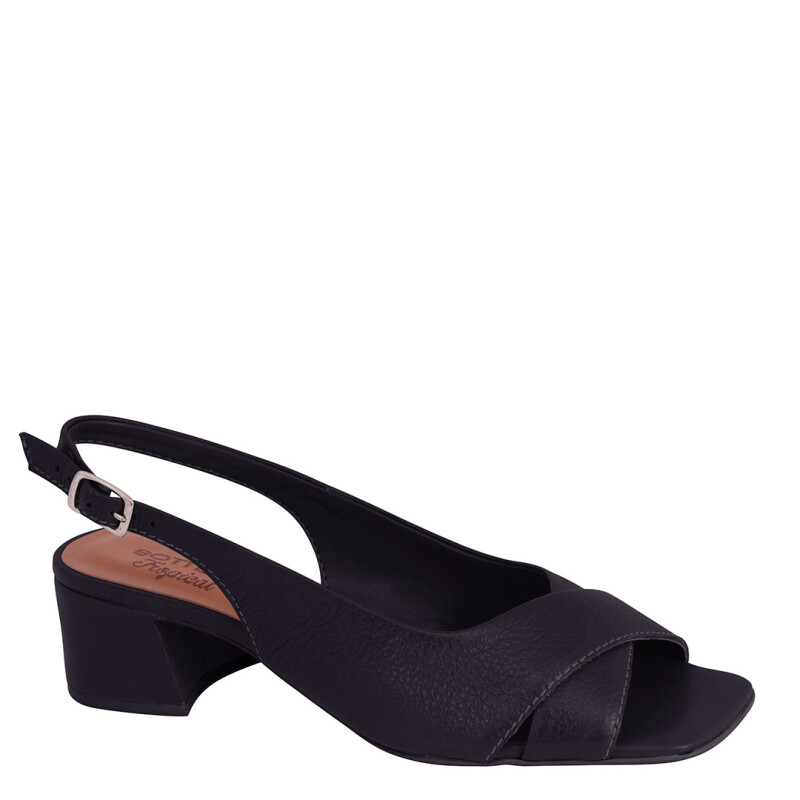 Sandalias de Mujer Bottero Cruzada Con Tira Trasera Negro