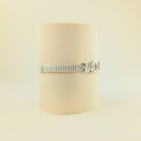 Pulsera de plata 925 y double en oro 18 ktes, Modelo, PANTER FINO. Pulsera de plata 925 y double en oro 18 ktes, Modelo, PANTER FINO.