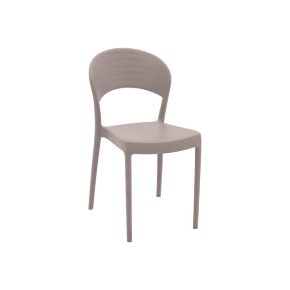 Silla apilable gamuza "SISSI" respaldo cerrado TD0636