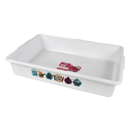 BANDEJA PLASTICO GOURMET BLANCO 9LT 7030/2 BANDEJA PLASTICO GOURMET BLANCO 9LT 7030/2