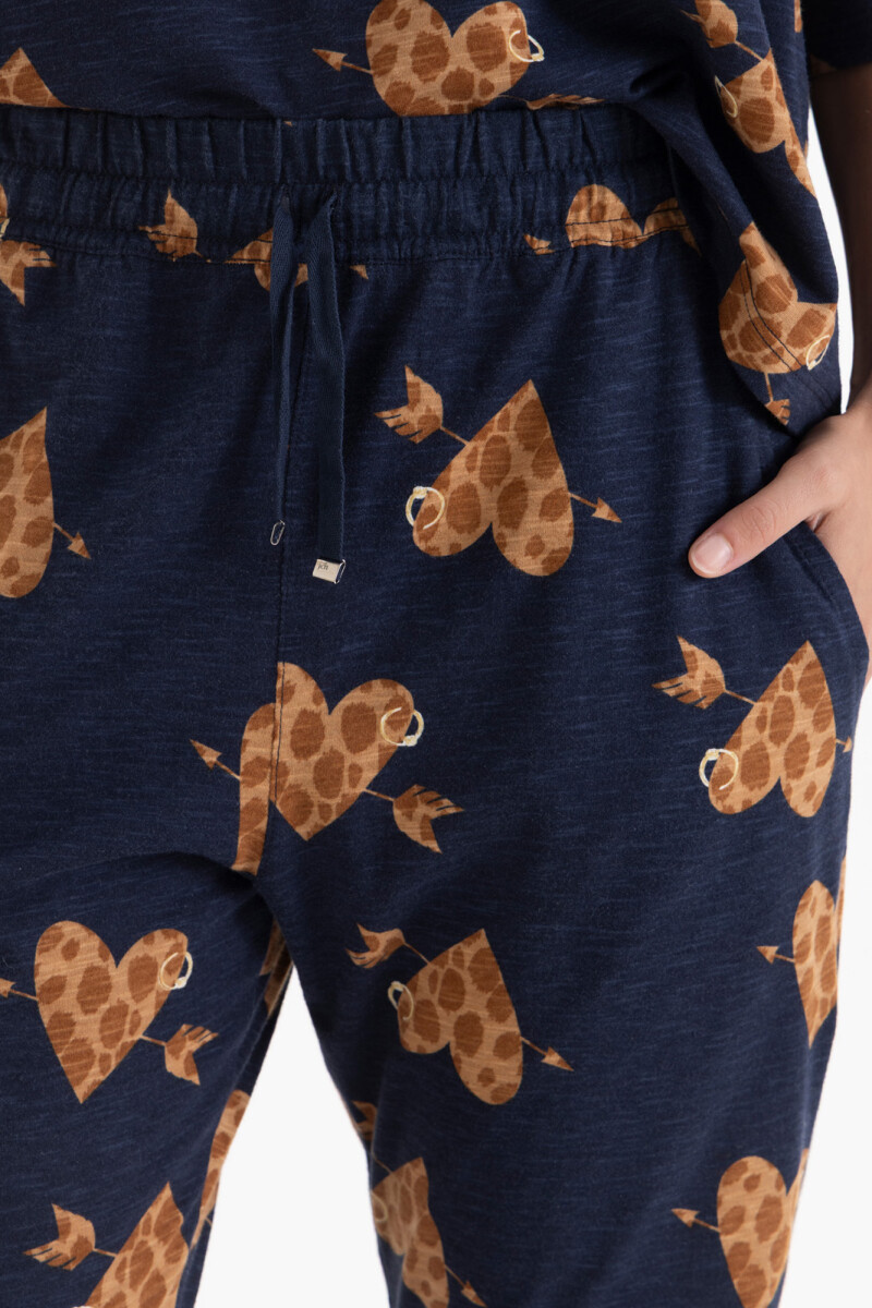 BABUCHA HONEY Azul Marino