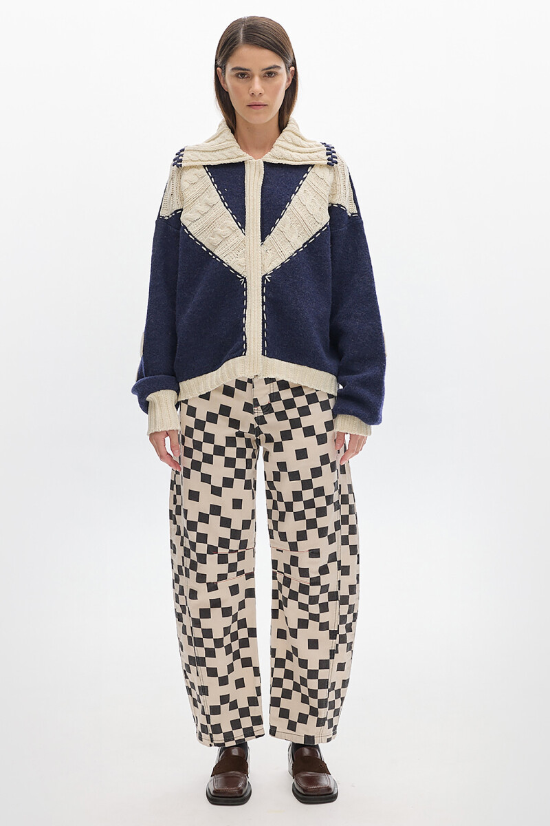 Cardigan Horse Azul
