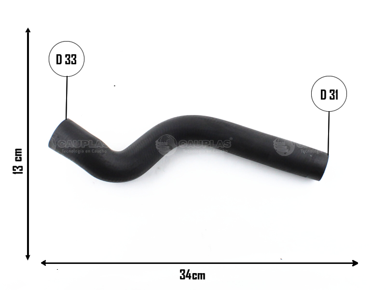 CAÑO CHEVROLET CORSA 1.7 D CITY RADIADOR SUPERIOR CAUPLAS 