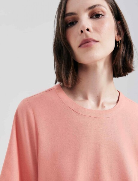 BLUSA MANGA CORTA ROSADO