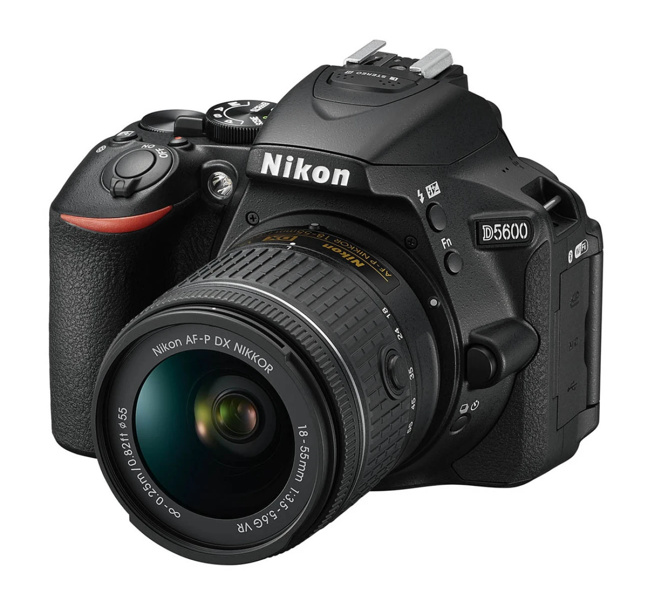 Camara Nikon D5600, 24MP, Lente 18-55, Wifi, Reflex Profesional 