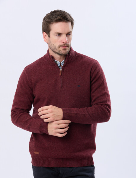 BUZO LANA Bordo oscuro