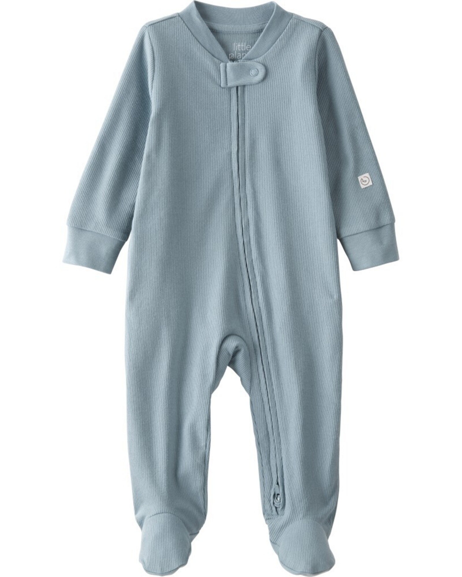Pijama una pieza de algodón orgánico con pie Sin color