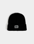 Gorro Clasico Gorro Tejido Con Tag - Negro