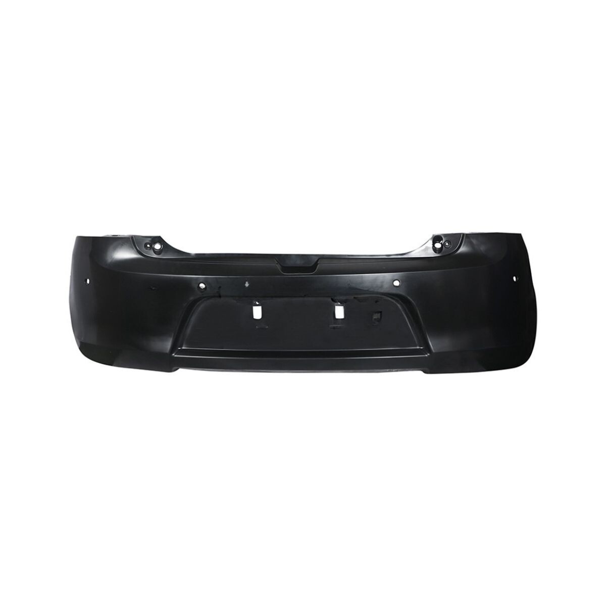 PARAGOLPE TRASERO NEGRO LISO CON AGUJERO PARA SENSOR 