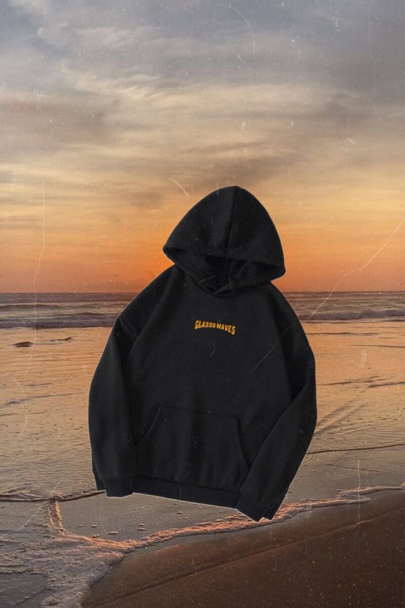 Hoodie Lava Over Fit / Negro U